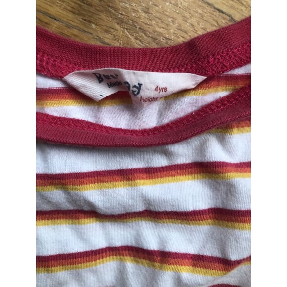 Beebay Size 4 Striped Flamingo Dress - Picture 2 of 3